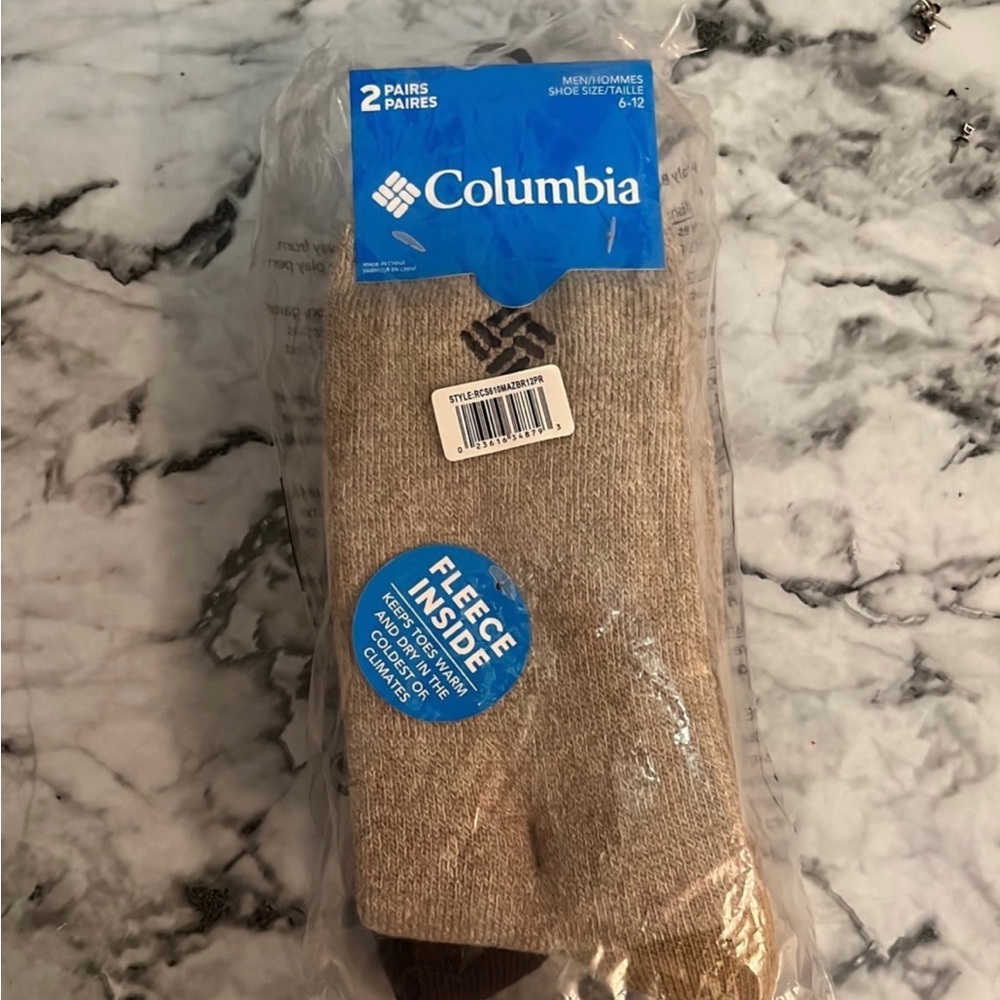 Columbia Fleece Socks (2 pairs)